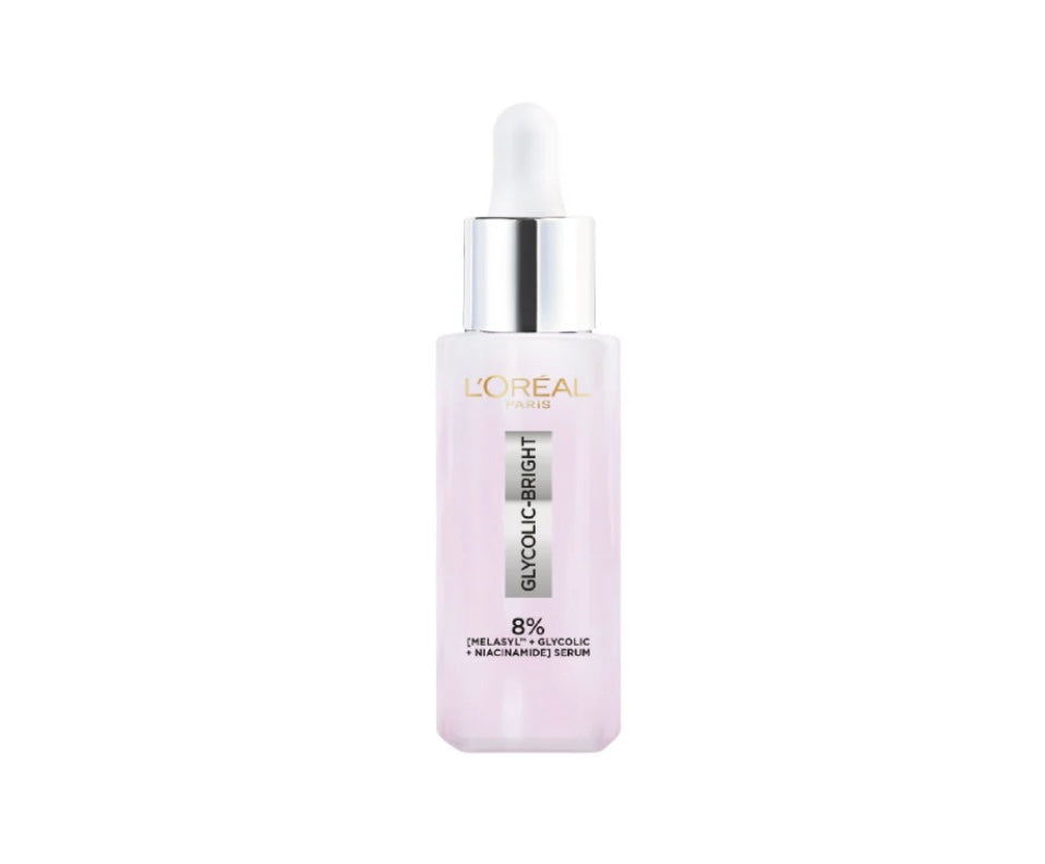 L’Oréal Paris Glycolic Bright Face Serum with 8% Melasyl + Glycolic Acid+ Niacinamide for Dark spots darkening