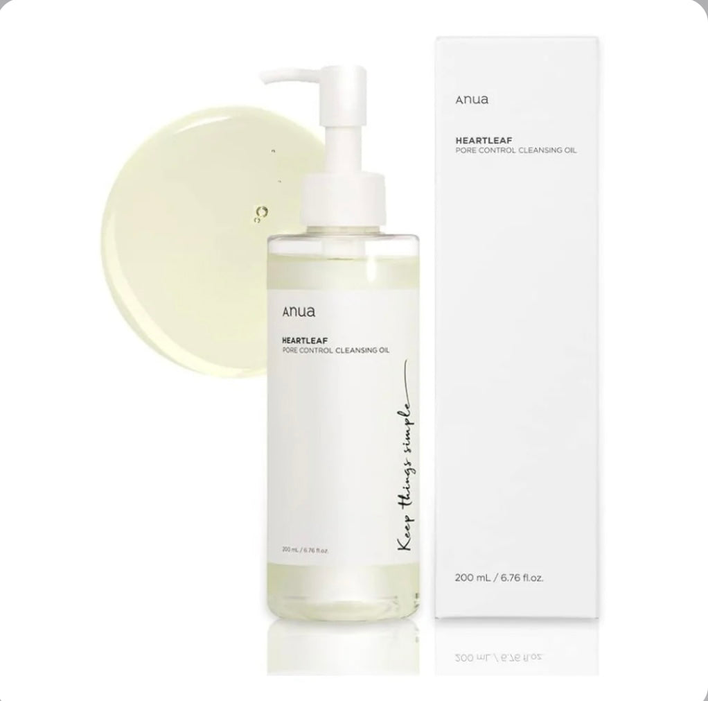 Anua Heartleaf Pore Control Cleansing Oil – Gentle Makeup Remover & Deep Pore Cleanser