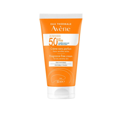 Avène Ultra Broad Spectrum SPF 50+ Cream – Fragrance-Free Sunscreen for Dry Sensitive Skin