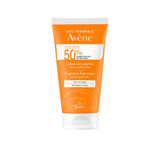 Avène Ultra Broad Spectrum SPF 50+ Cream – Fragrance-Free Sunscreen for Dry Sensitive Skin
