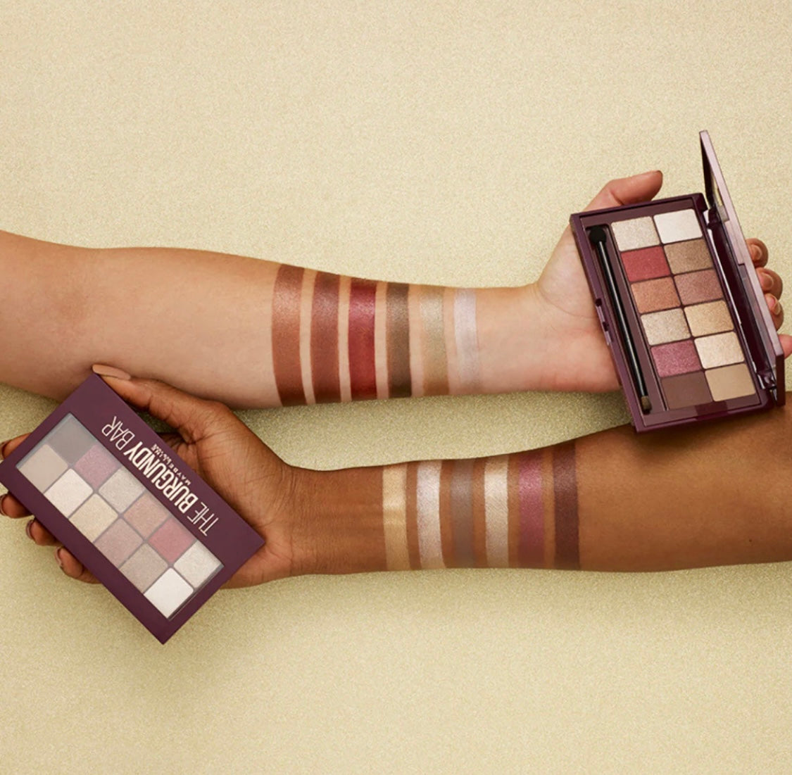 Maybelline New York-The Burgundy Bar Eye Shadow Palette Features 12 Expertly Curated Shades