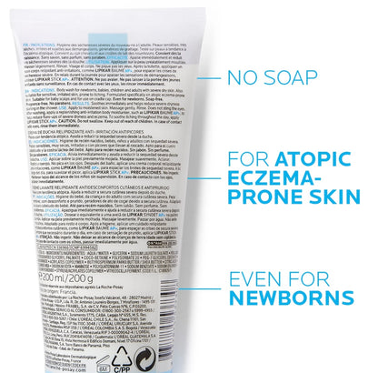 La Roche Posay Lipikar Syndet AP+ Body Wash for Eczema Prone Skin