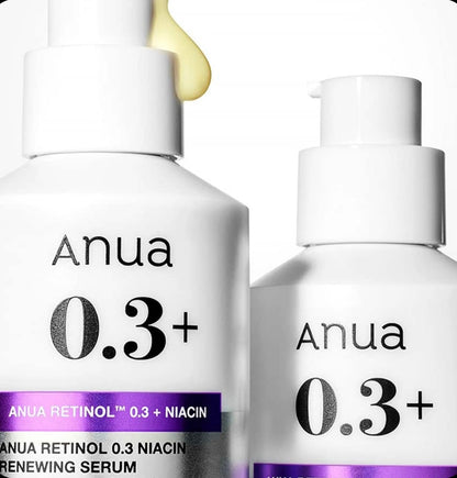 Anua 0.3% Retinol + Niacinamide Serum – Anti-Aging & Skin Smoothing Treatment