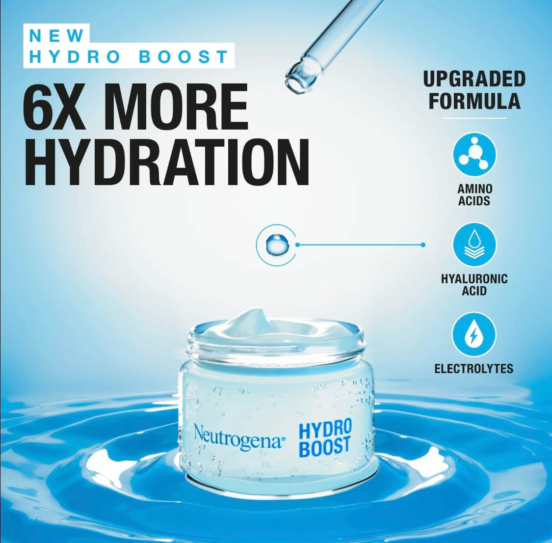 Neutrogena Hydro Boost Gel-Cream Extra Dry Skin – Hyaluronic Acid Hydrating Moisturizer