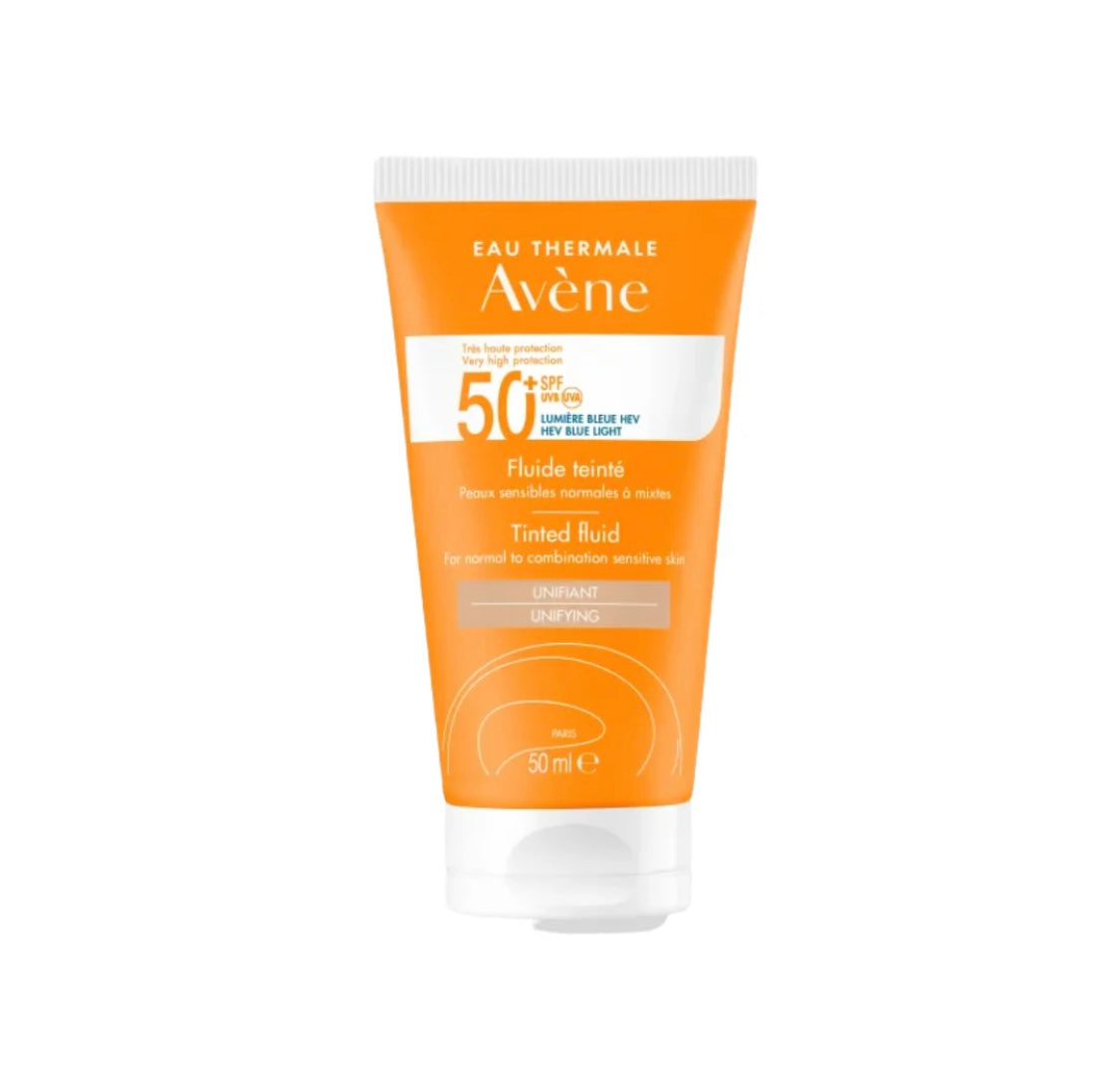Avène Tinted Fluid SPF 50+ – Invisible Sunscreen for Normal to Combination Sensitive Skin