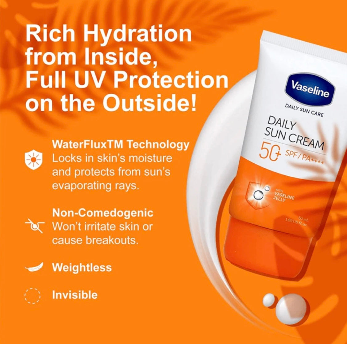 Vaseline Daily Sun Care Protection Cream SPF 50 / PA++