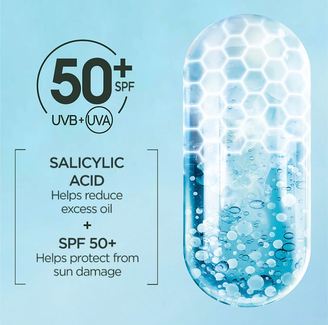 Garnier Super UV Anti-Acne Sunscreen SPF 50 30ml – 12H Oil Control Face Sunscreen for Oily & Acne-Prone Skin