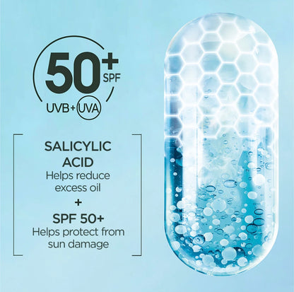 Garnier Super UV Anti-Acne Sunscreen SPF 50 30ml – 12H Oil Control Face Sunscreen for Oily & Acne-Prone Skin