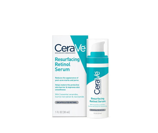 CeraVe Resurfacing Retinol Serum – Gentle Skin-Smoothing Treatment for Post-Acne Marks