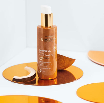 Beesline Suntan Oil Gold – Deep Tan with Shimmering Radiance