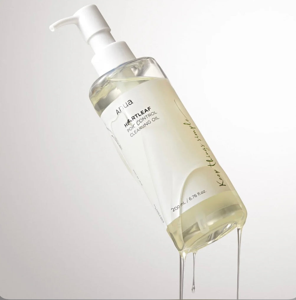 Anua Heartleaf Pore Control Cleansing Oil – Gentle Makeup Remover & Deep Pore Cleanser