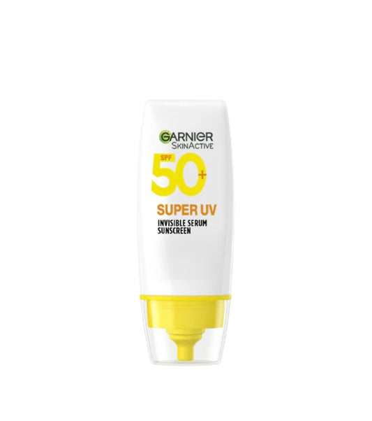 Garnier Super UV Invisible Serum Sunscreen SPF 50 PA+++ 30ml – Lightweight Daily Sun Protection for All Skin Types