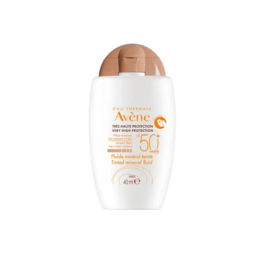 Avène Tinted Mineral Fluid SPF 50+ – Mineral Sunscreen for Sensitive Skin 40ml