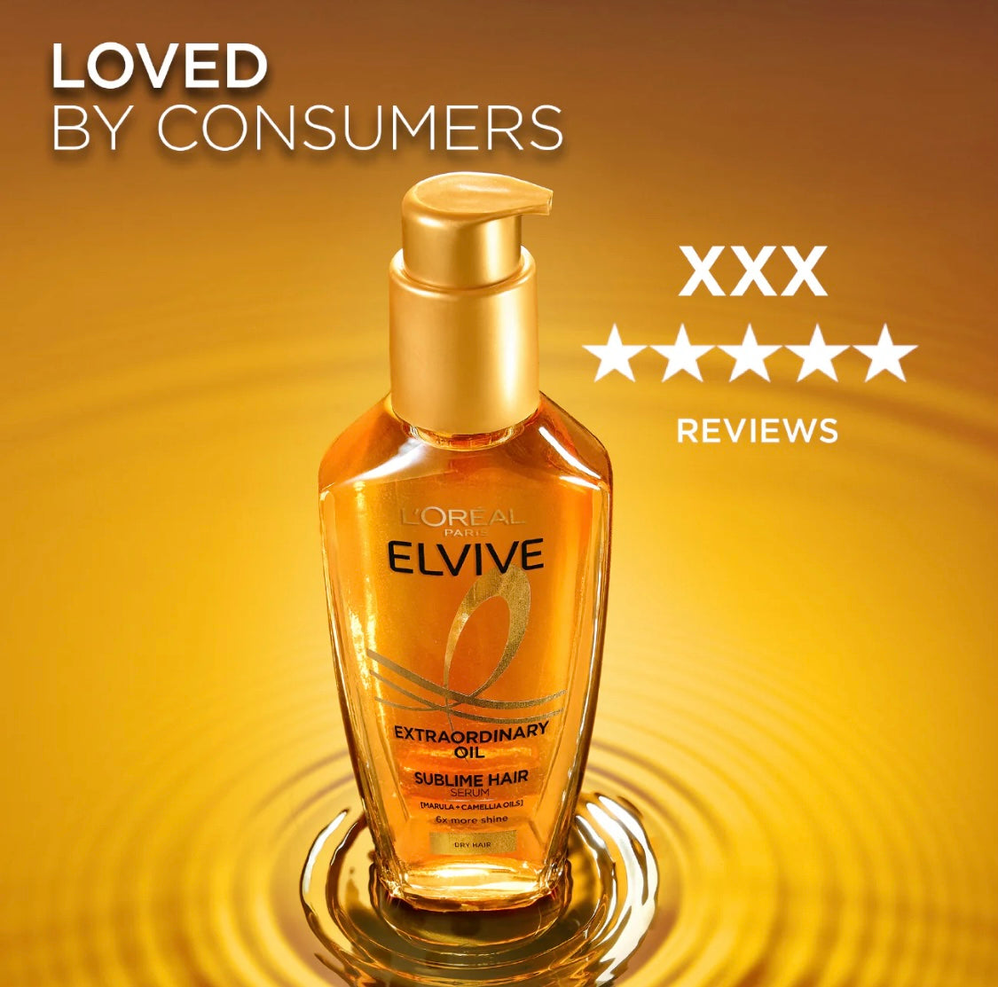 L’Oréal Paris Elvive Extraordinary Oil Treatment Serum for Dry Hair-100ml
