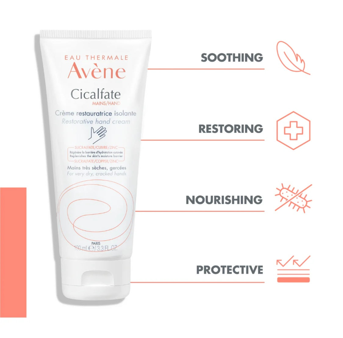Avène Cicalfate Hydrating Hand Cream – Repairing Care for Dry & Damaged Hands