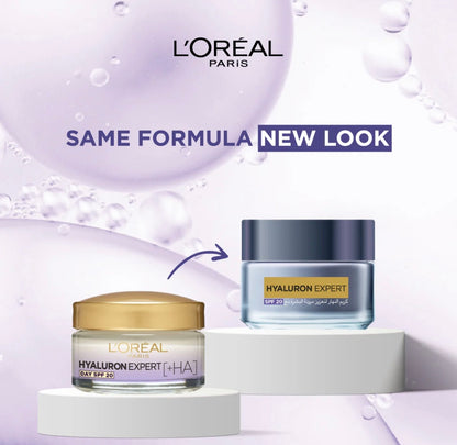L’Oréal Paris Hyaluron Expert Day Cream – Hydrating Moisturizer with Hyaluronic Acid for Plump Skin