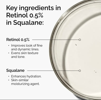 The Ordinary Retinol 0.5% in Squalane – Anti-Aging & Skin Renewal Serum