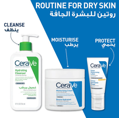 CeraVe Hydrating Cleanser – Daily Face & Body Wash for Normal to Dry Skin