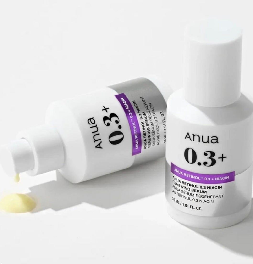 Anua 0.3% Retinol + Niacinamide Serum – Anti-Aging & Skin Smoothing Treatment