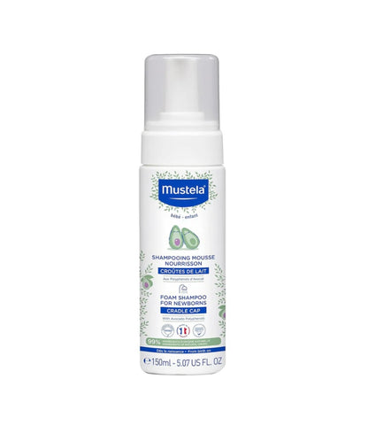 Mustela Foam Shampoo for Newborns 150ml – Gentle Cradle Cap & Scalp Care