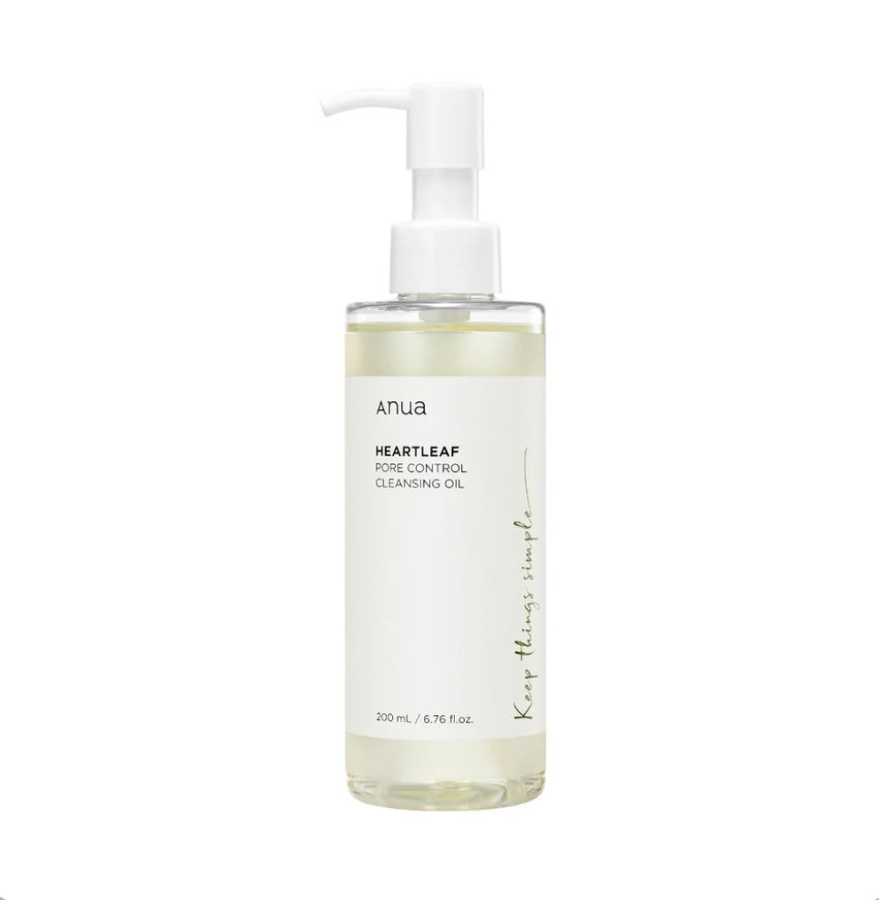 Anua Heartleaf Pore Control Cleansing Oil – Gentle Makeup Remover & Deep Pore Cleanser
