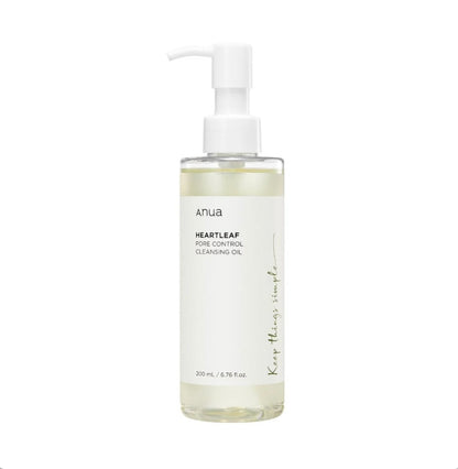 Anua Heartleaf Pore Control Cleansing Oil – Gentle Makeup Remover & Deep Pore Cleanser