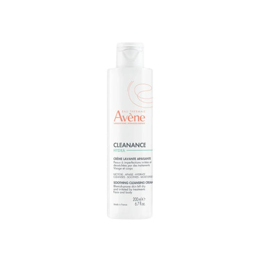 Avène Cleanance Hydra Soothing Cleansing Cream – Gentle Cleanser for Oily & Sensitive Skin