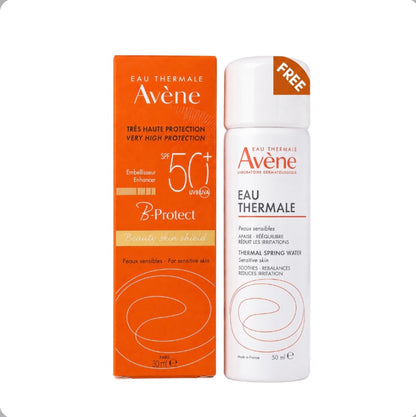 Avène B-Protect Sunscreen Spf 50 Offer Buy 1 get Thermal Water Spray for Free