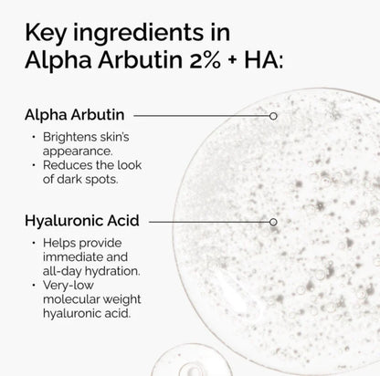 The Ordinary Alpha Arbutin 2% + Hyaluronic Acid Serum – Dark Spots & Hyperpigmentation Treatment