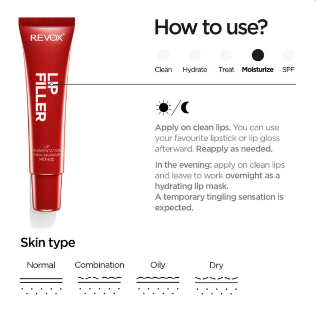 Revox B77 Just Lip Filler – Hydrating & Volume-Boosting Lip Plumping Serum