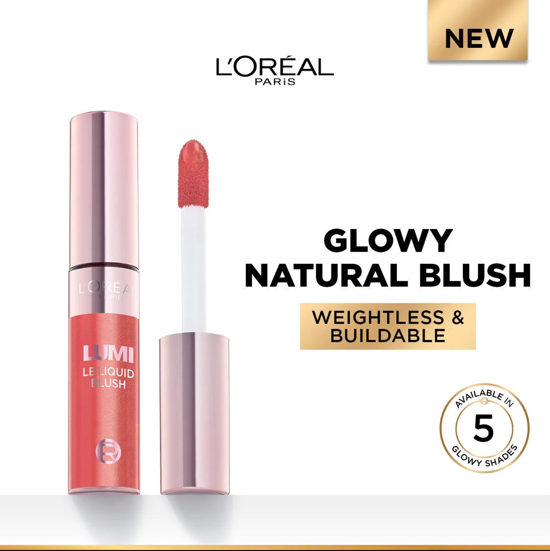 L’Oréal Paris Lumi Le Liquid Blush with a Glossy Radiant Natural Blush Finish Weightless and Buildable 11ml