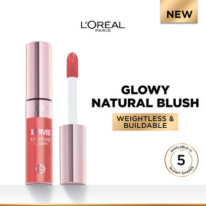 L’Oréal Paris Lumi Le Liquid Blush with a Glossy Radiant Natural Blush Finish Weightless and Buildable 11ml