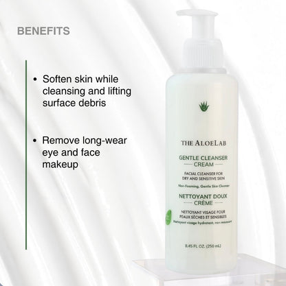 Aloe Lab Gentle Cream Cleanser for Dry & Sensitive Skin | Hydrating Daily Face Wash