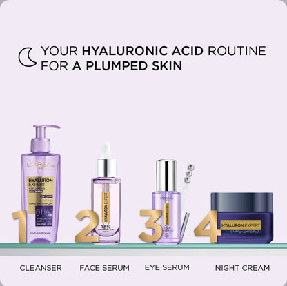 L’Oréal Paris Hyaluron Expert Night Cream – Hydrating Night Moisturizer with Hyaluronic Acid