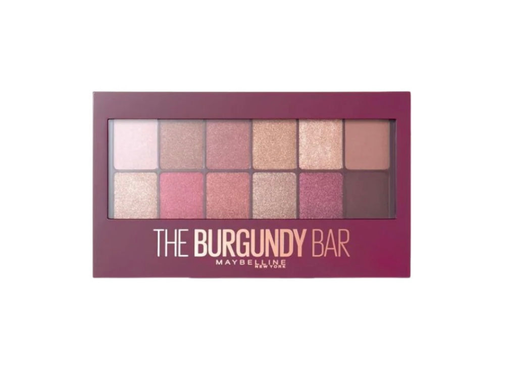 Maybelline New York-The Burgundy Bar Eye Shadow Palette Features 12 Expertly Curated Shades