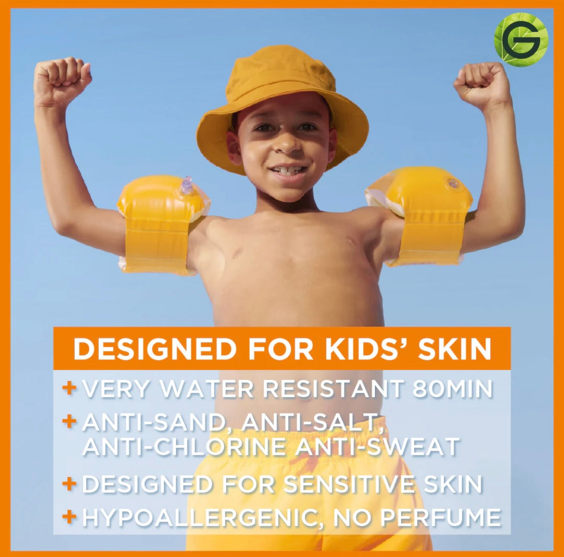 Garnier Ambre Solaire Sensitive Advanced Kids Sunscreen SPF 50+ – Very High Protection for Children’s Sensitive Skin