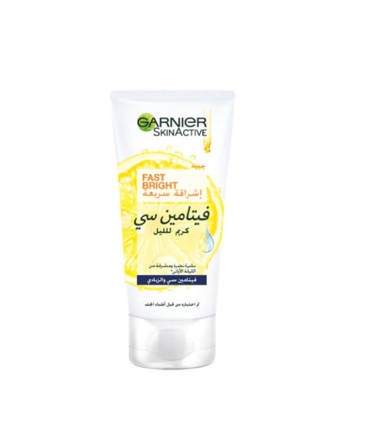 Garnier Fast Bright Vitamin C Brightening Night Cream – Even Skin Tone & Radiance Boost for All Skin Types