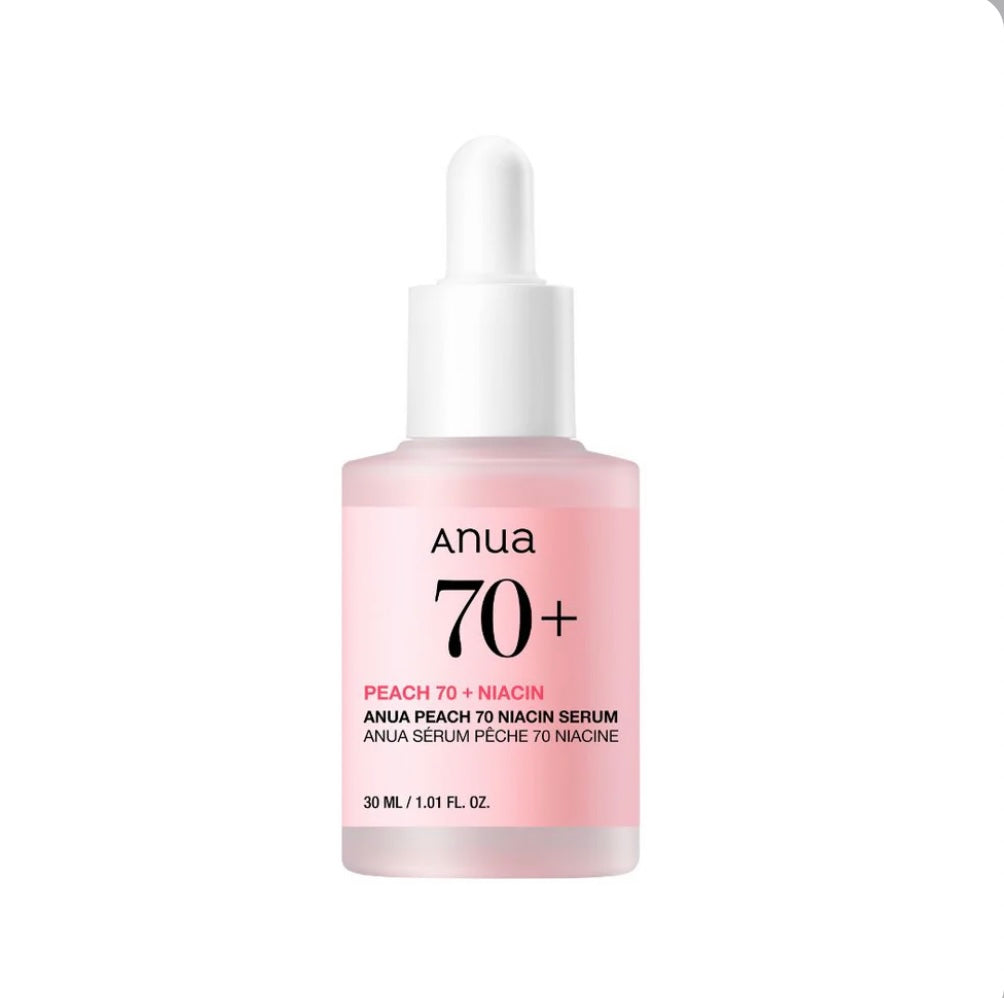 Anua Peach 70% Niacinamide Serum – Brightening & Glass Skin Hydrating Serum