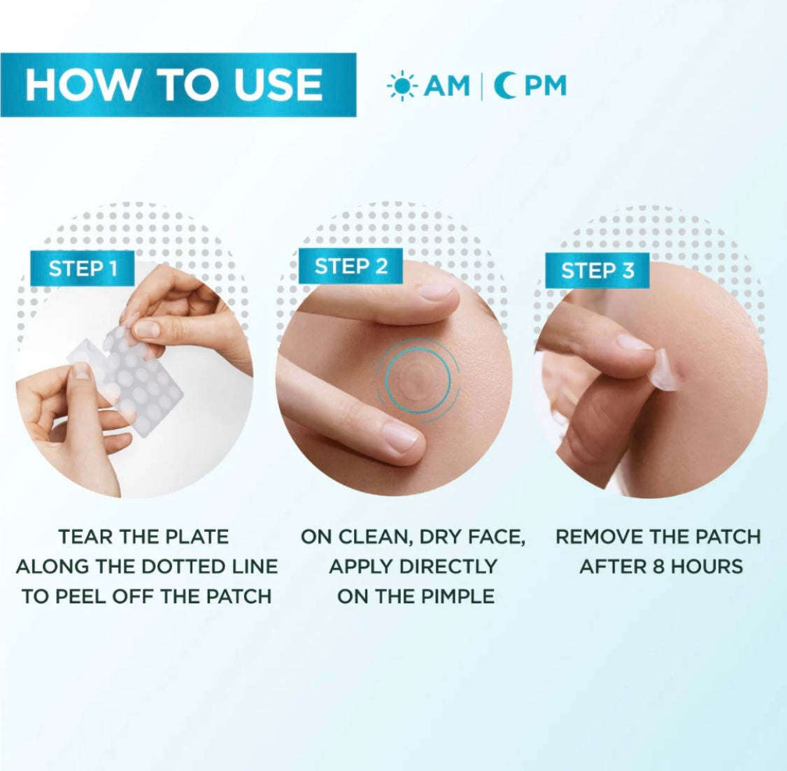 Garnier SkinActive Fast Clear Invisible Pimple Patch – 8H Hydrocolloid Acne Patches for Spot Treatment x22 patches