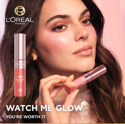 L’Oréal Paris Lumi Le Liquid Blush with a Glossy Radiant Natural Blush Finish Weightless and Buildable 11ml