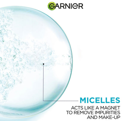Garnier Fast Clear Micellar Water with Salicylic Acid for Acne-Prone Skin – Purifying Makeup Remover & Oil-Control Cleanser