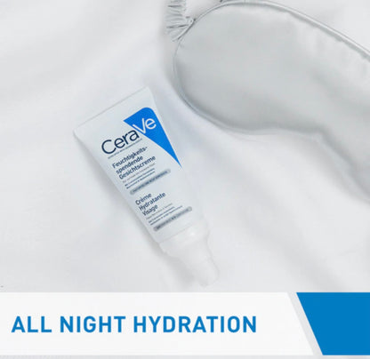 CeraVe PM Facial Moisturizing Lotion – Ultra-Lightweight Night Cream for Normal to Dry Skin