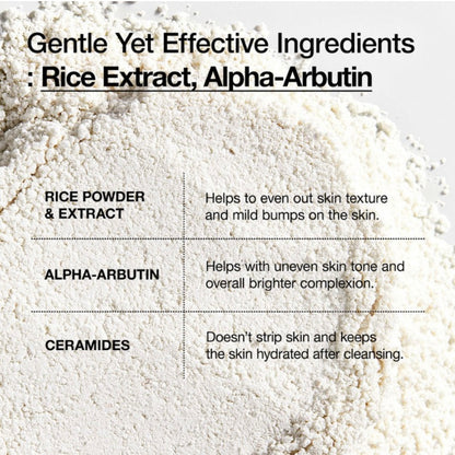 Anua Rice Enzyme Brightening Cleansing Powder – Gentle Exfoliating & Glow Boosting Cleanser