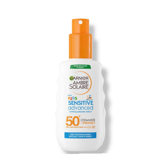 Garnier Ambre Solaire Sensitive Advanced Kids Sunscreen SPF 50+ – Very High Protection for Children’s Sensitive Skin