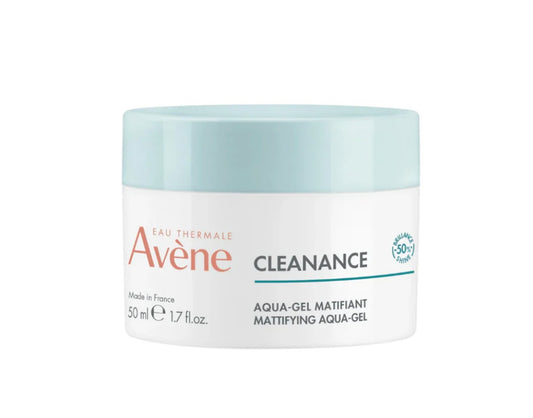 Avène Cleanance Mattifying Aqua Gel – Oil-Free Hydrating Gel for Oily & Combination Skin