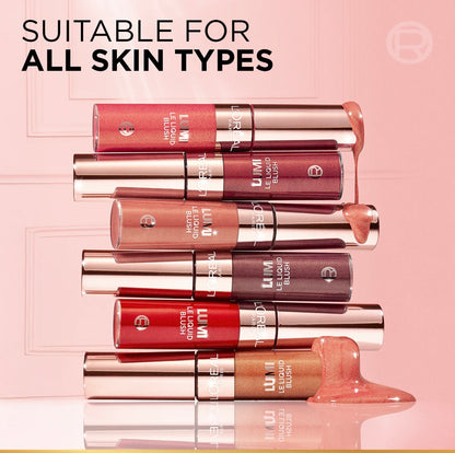 L’Oréal Paris Lumi Le Liquid Blush with a Glossy Radiant Natural Blush Finish Weightless and Buildable 11ml