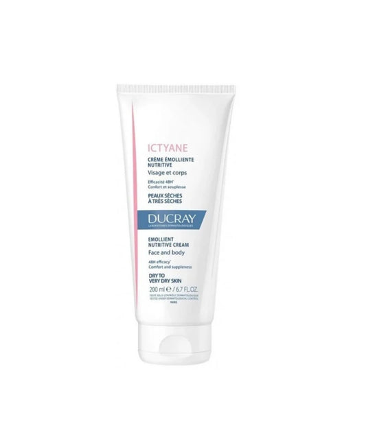 Ducray Ictyane Hydrating Emollient Body Cream For Very Dry Skin 200ml