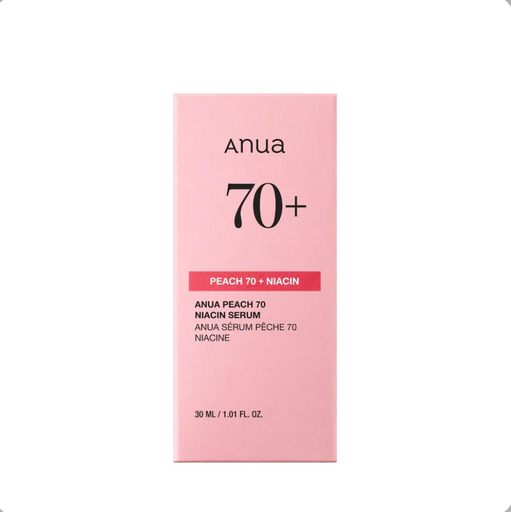 Anua Peach 70% Niacinamide Serum – Brightening & Glass Skin Hydrating Serum