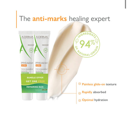 A-Derma Epitheliale A.H Ultra Anti-Mark Ultra Repairing Cream- Buy 1 get 1 for Free