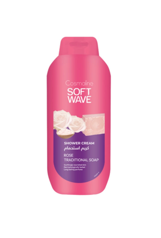 Cosmaline Soft Wave Shower Gel- Rose Traditional Soap